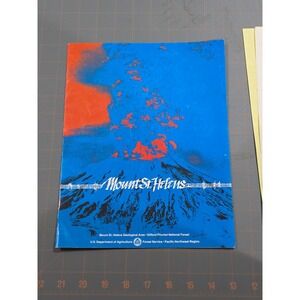 Vintage Mount St Helens Geological Area FS Pacific Northwest‎ Region Map